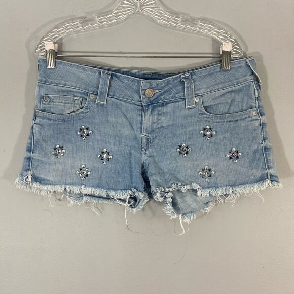 True Religion Keira Low Rise Short with Flaps